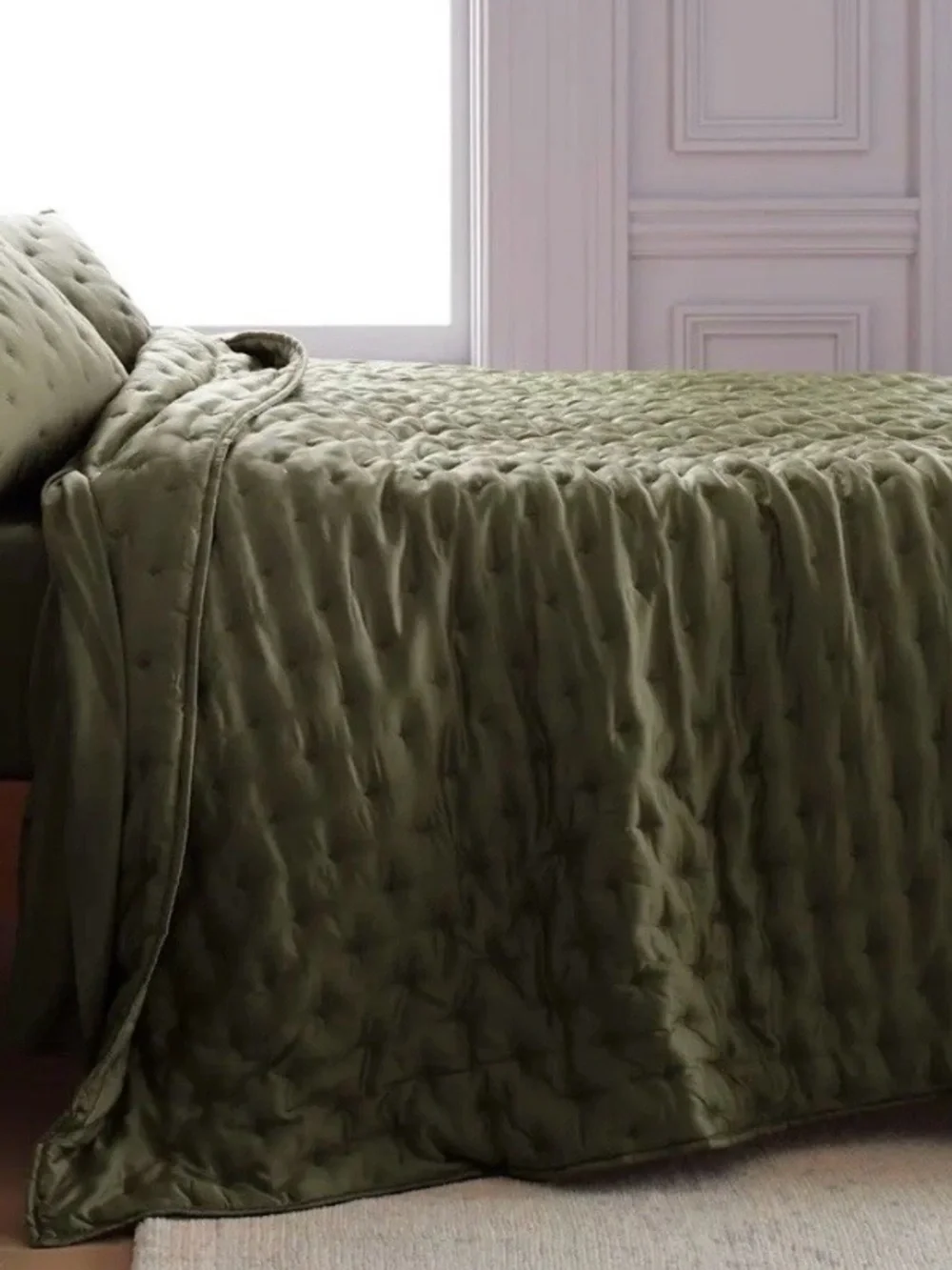 Quince Bamboo Dream Quilt, Full/Queen (Olive)